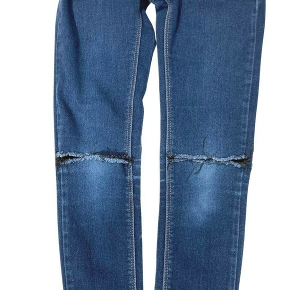 DKNY Girls Size 12 Distressed Skinny Jeans with Adjustable Waist Band - Picture 4 of 12